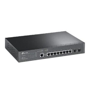 SWITCH GERENCIAVEL GIGABIT L2+ 8 PORTAS C/ 2 SLOTS SFP JETSTREAM TL-SG3210 SMB
