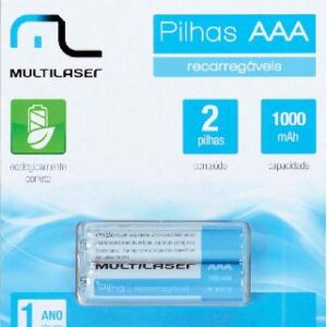 PILHA RECARREGÁVEL AAA 1000MAH CB051 - BLISTER COM 2