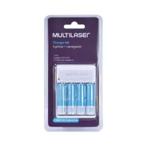 CARREGADOR RM02 BIVOLT COM 4 PILHAS AA DE 2500 MAH  CB054