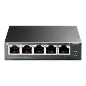 SWITCH GIGABIT EASY SMART 10/100/1000 C/ 5 PORTAS (SENDO 4 POE) TL-SG105PE SMB