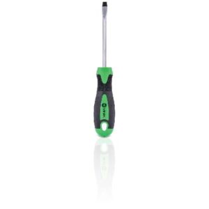CHAVE DE FENDA 6 X 100MM - 1/4 X 4 POL. EM AÇO CROMO VANADIO  CABO ERGONOMICO