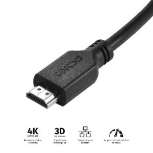 CABO HDMI 2.0 4K 30AWG PURO COBRE 1 METRO - PHM20-1