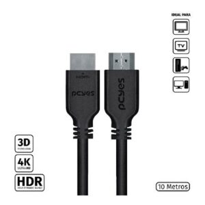 CABO HDMI 2.0 4K 30AWG PURO COBRE 10 METROS - PHM20-10
