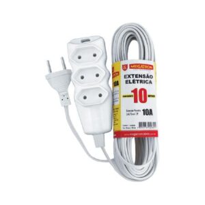 EXTENSÃO CABO PL 2X0,75 10 METROS BRANCA 103