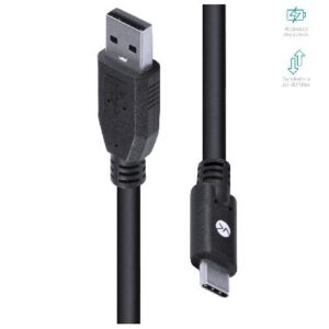 CABO USB TIPO C X USB A MACHO 2.0 1.8 METROS - C20UAM-2
