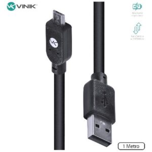 CABO USB X MICRO USB B 2.0 5 PINOS 1 METRO PRETO - MUSB-1