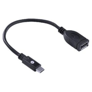 ADAPTADOR TIPO C X USB 2.0 FÊMEA FUNÇÃO OTG - CONEXÃO COM SMARTPHONES - ACOTGU-20CM