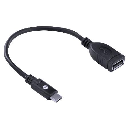 ADAPTADOR TIPO C X USB 2.0 FÊMEA FUNÇÃO OTG - CONEXÃO COM SMARTPHONES - ACOTGU-20CM