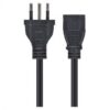 CABO DE FORÇA TRIPOLAR PARA FONTE 3X0,75 MM 250V - 3 METROS - Imagem 3