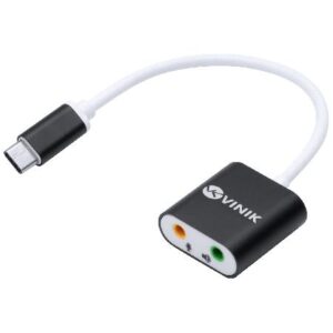ADAPTADOR FONE DE OUVIDO P2 3.5MM DUAS VIAS PARA USB TIPO C FONE + MICROFONE- ADFMUSBTC