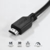 CABO HDMI 2.0 4K 30AWG PURO COBRE 2 METROS - PHM20-2 - Imagem 2