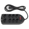 PROTETOR ELETRONICO C/8 TOMADAS EPE 1008 PRETO 4824004 - Image 3