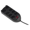 PROTETOR ELETRONICO C/8 TOMADAS EPE 1008 PRETO 4824004 - Image 4