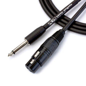 CABO DE MICROFONE NINJA HG 0,20 MM CONECTOR P10/XLR FEMEA 10FT 3,05 METROS PRETO