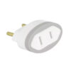 ADAPTADOR PINO CHATO 2 PINOS 10A/250V BRANCO C/12UN DN1549 - Image 5