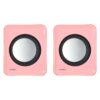 CAIXA DE SOM 2.0 USB 5V 2X 1W COM CONTROLADOR DE VOLUME ROSA - VS-01R - Image 2