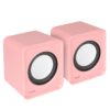 CAIXA DE SOM 2.0 USB 5V 2X 1W COM CONTROLADOR DE VOLUME ROSA - VS-01R - Image 3