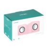 CAIXA DE SOM 2.0 USB 5V 2X 1W COM CONTROLADOR DE VOLUME ROSA - VS-01R - Image 7