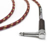 CABO DE GUITARRA ANGEL TX 0,30 MM CONECTOR P10/P10 90º 20FT 6,10 METROS TEXTIL - Image 2