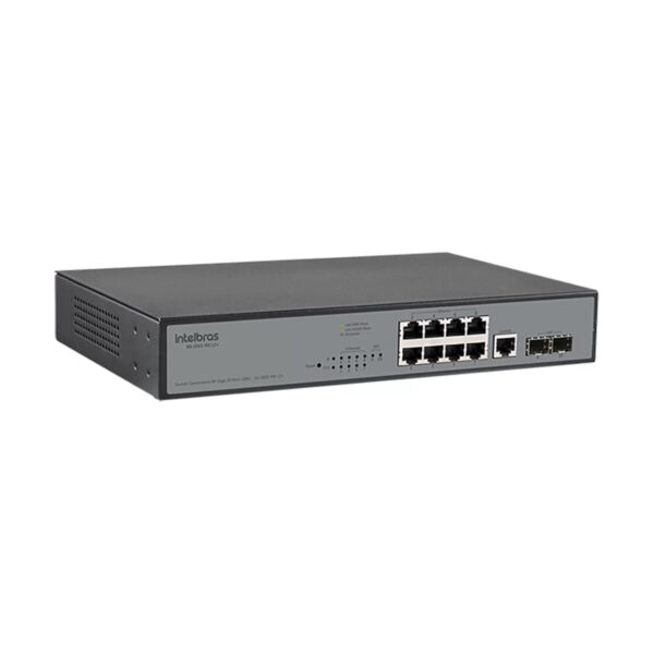 SWITCH GERENCIAVEL 8P GIGABIT 10/100/1000 + 2P MINI GBIC SG 1002 MR L2+ 4760041