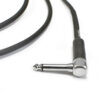 CABO DE GUITARRA ANGEL 0,30MM CONECTOR P10/P10 90º 25FT 7,62 METROS PRETO - Image 2