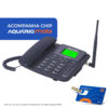 TELEFONE CELULAR FIXO DE MESA WI-FI DUAL SIM 700, 850, 900, 1800, 1900, 2100, 2600MHZ CA-42SX 4G - Image 3