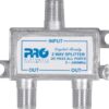 DIVISOR SATÉLITE 1 ENTRADA E 2 SAÍDAS - 5~2400 MHZ (VHF / UHV / SATÉLITE) COM PASSAGEM DC PQDV-2022 - Image 2