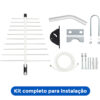 ANTENA DIGITAL EXTERNA LOG PARA TV HDTV/UHF/4K 12DBI 20 ELEMENTOS COM KIT DE INSTALAÇÃO LU-20-PLUS - Image 4