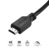 CABO HDMI 2.0 4K 30AWG PURO COBRE 1 METRO - PHM20-1 - Imagem 2