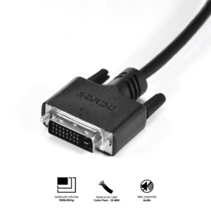CABO DVI-I 24+5 PARA VGA 15 PINOS MACHO 2 METROS - PDVM15-2