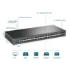 SWITCH GERENCIAVEL 48 PORTAS GIGABIT L2+ E 4 SLOTS 10GE SFP+ JETSTREAM TL-SG3452X SMB - Image 4