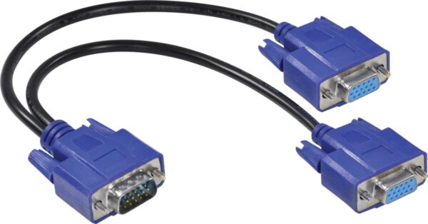 CABO Y  VGA MACHO X 2 VGA FÊMEA  15 PINOS AVY-1M/2F