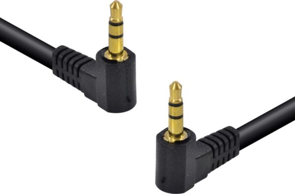 CABO DE ÁUDIO P2 X P2 - 2 CONECTORES DE 90 GRAUS 1,5 MTS (PACOTE C/ 10) - 35SA90-15