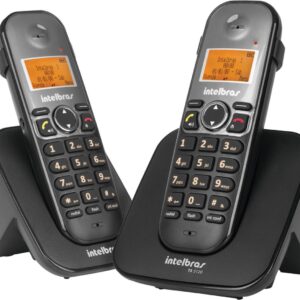 TELEFONE S/ FIO ID + RAMAL C/ ENTRADA P/ FONE DE OUVIDO TS 5122 PRETO 4125122