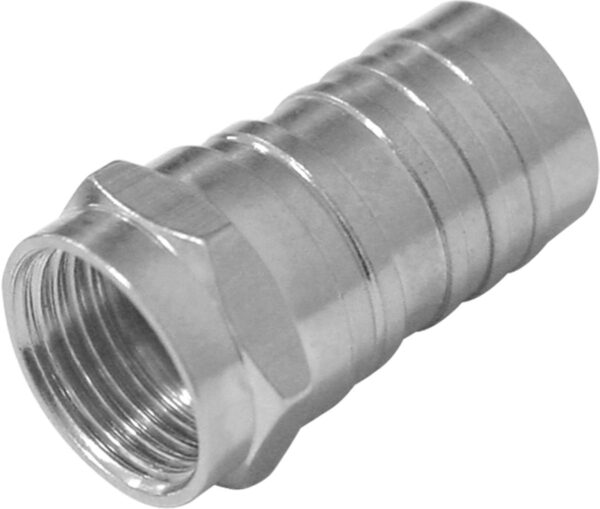 CONECTOR F P/ CRIMPAR RG 06 - EV15 (PACOTE COM 10)