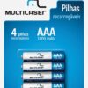PILHA RECARREGAVEL AAA 1000MAH C/4 CB050 - Image 2
