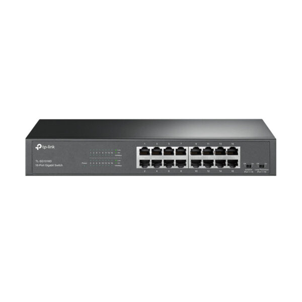 SWITCH GIGABIT 16 PORTAS 10/100/1000 NAO GERENCIAVEL TL-SG1016D NACIONAL SMB