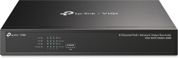 GRAVADOR DE VIDEO DIGITAL POE+ P/ SEGURANÇA ELETRONICA 8 CANAIS VIGI NVR1008H-8MP