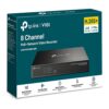 GRAVADOR DE VIDEO DIGITAL POE+ P/ SEGURANÇA ELETRONICA 8 CANAIS VIGI NVR1008H-8MP - Image 3