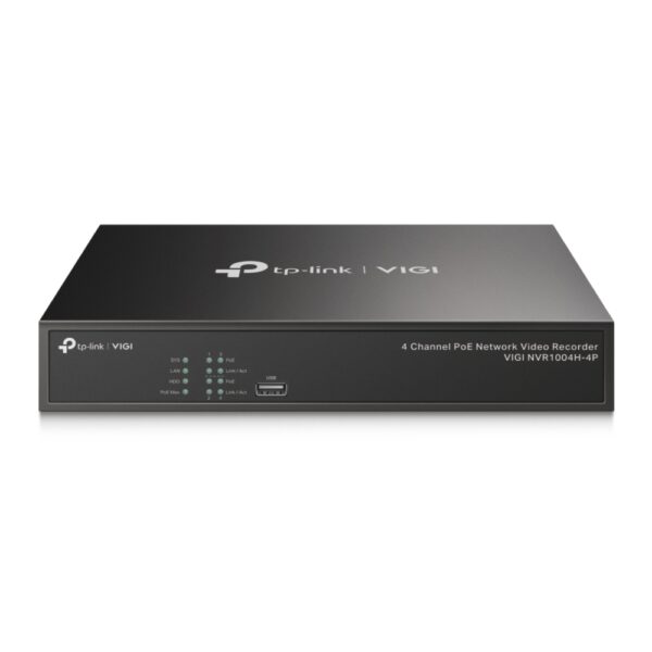GRAVADOR DE VIDEO DIGITAL POE+ P/ SEGURANÇA ELETRONICA 4 CANAIS VIGI NVR1004H-4P