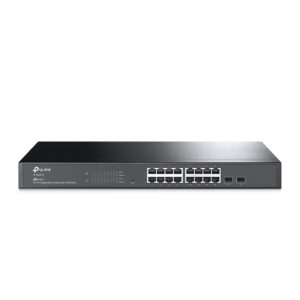 SWITCH SMART GIGABIT C/ 16 PORTAS 10/100/1000 E 2 SLOTS SFP TL-SG2218 SMB