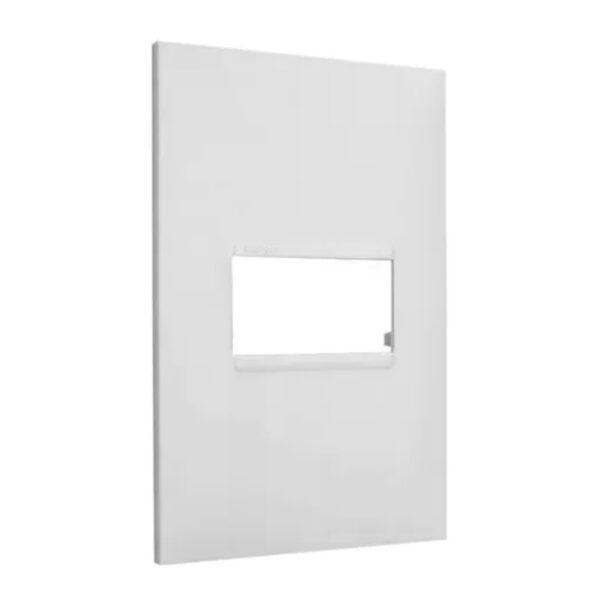 PLACA 1 POSTO 4X2 BRANCA 618501BC