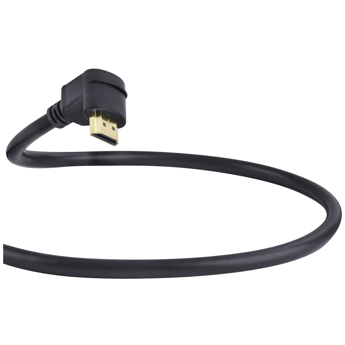 CABO HDMI 2.0 4K ULTRA HD 3D CONEXÃO ETHERNET COM 01 CONECTOR 90º 3 METROS - H2090-3 - Imagem 4