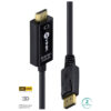 CABO DISPLAYPORT 1.3 PARA HDMI 2.0 4K 30HZ ULTRA HD 2 METROS - H20DP13-2 - Imagem 2