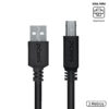 CABO PARA IMPRESSORA USB A 2.0 MACHO PARA USB B 2.0 MACHO 28AWG PURO COBRE 3 METROS - PUABM2-3 - Imagem 2