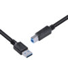 CABO PARA IMPRESSORA E HD EXTERNO USB A 3.0 MACHO PARA USB B 3.0 MACHO 28AWG PURO COBRE 3 METROS - PUABM3-3 - Imagem 5