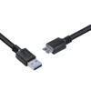 CABO PARA HD EXTERNO USB A 3.0 MACHO PARA MICRO USB B 3.0 (10 PINOS) MACHO 28AWG PURO COBRE 1 METRO - PUAMCM3-1 - Imagem 4