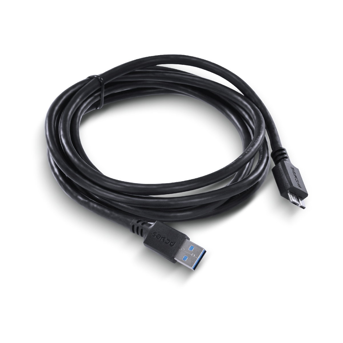 CABO PARA HD EXTERNO USB A 3.0 MACHO PARA MICRO USB B 3.0 (10 PINOS) MACHO 28AWG PURO COBRE 2 METROS - PUAMCM3-2 - Imagem 7