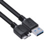 CABO PARA HD EXTERNO USB A 3.0 MACHO PARA MICRO USB B 3.0 (10 PINOS) MACHO 28AWG PURO COBRE 3 METROS - PUAMCM3-3 - Imagem 5