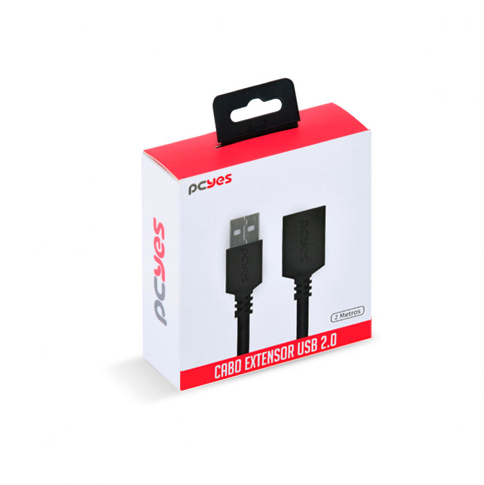 CABO EXTENSOR USB A 2.0 MACHO PARA USB A 2.0 FEMEA 28AWG PURO COBRE 2 METROS - PUAMF2-2 - Imagem 7